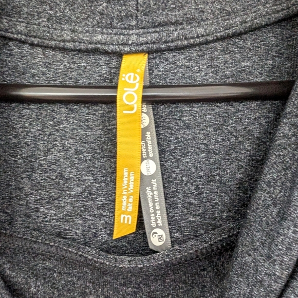 2010 Lolë Women's Gray Cowl Neck Sweater Dress - Picture 6 of 9